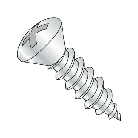 NEWPORT FASTENERS Sheet Metal Screw, #10 x 1-1/2 in, 18-8 Stainless Steel Oval Head Phillips Drive, 2000 PK 563410-2000